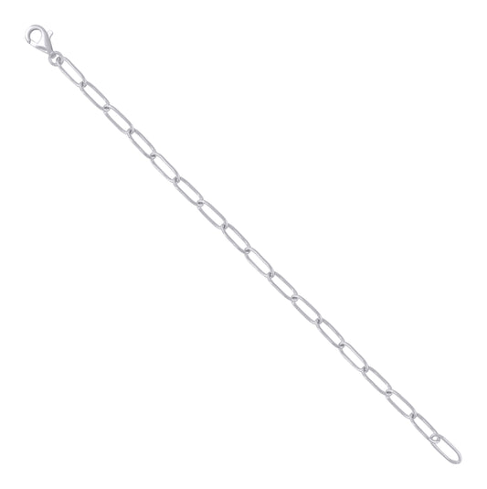 Sterling Silver Womens Fashion Link Bracelet