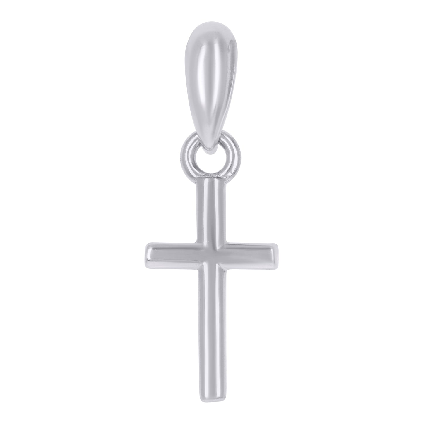 Sterling Silver Womens Cross Religious Charm Pendant