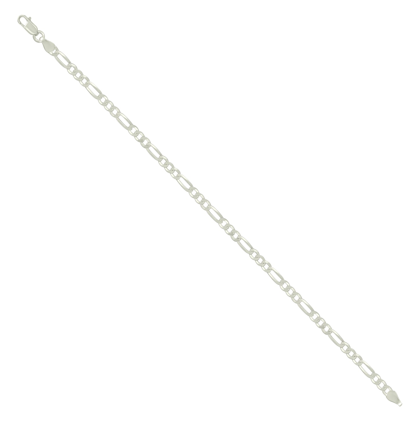 Sterling Silver Super Flat Figaro Chain