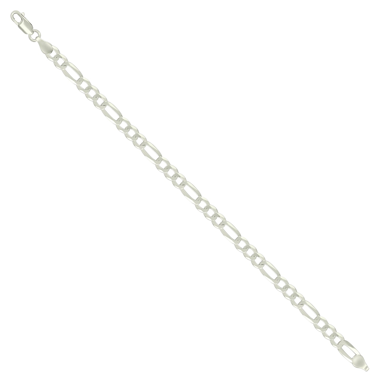 Sterling Silver Super Flat Figaro Chain