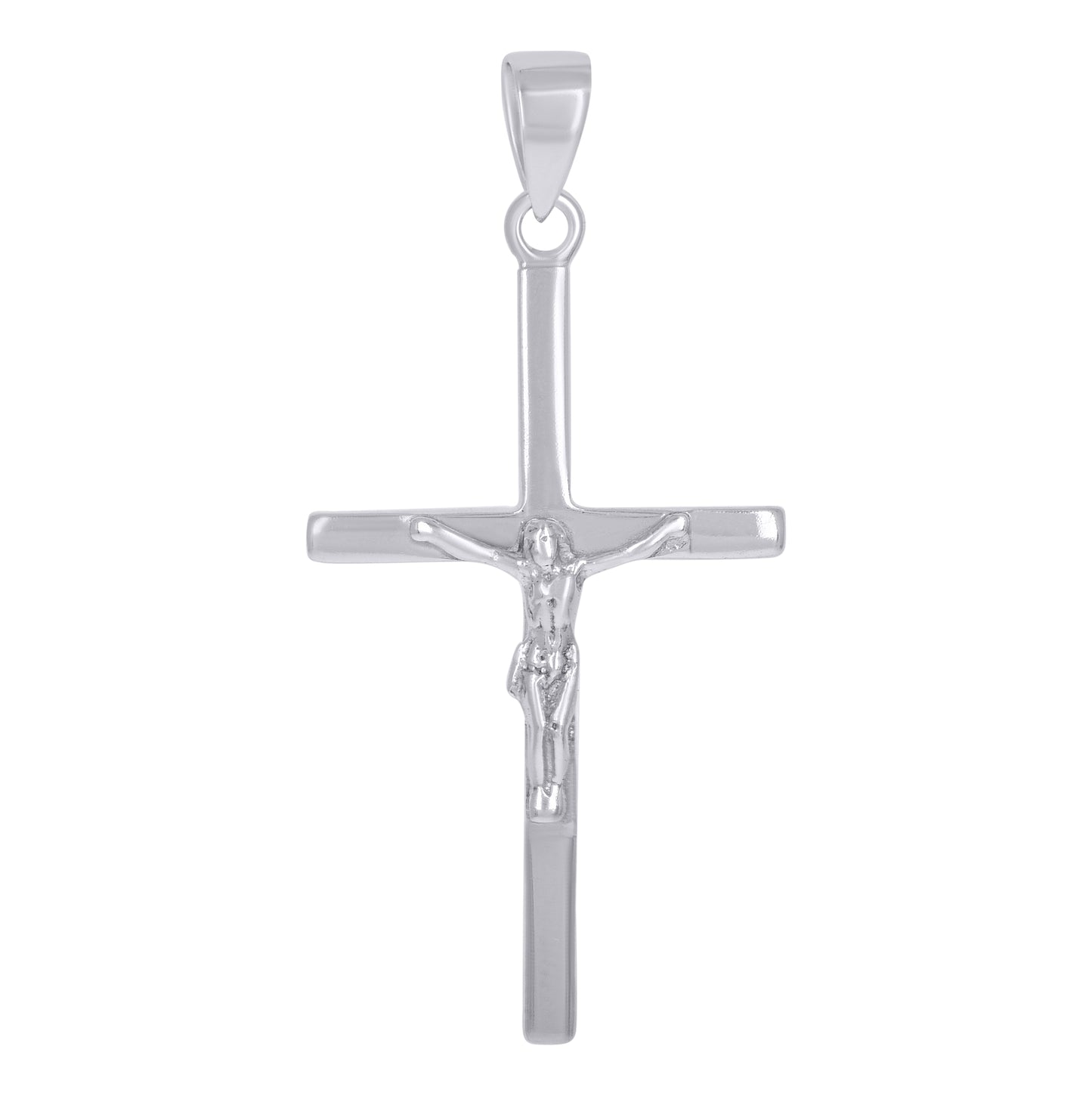 Sterling Silver Unisex Crucifix Cross Religious Charm Pendant
