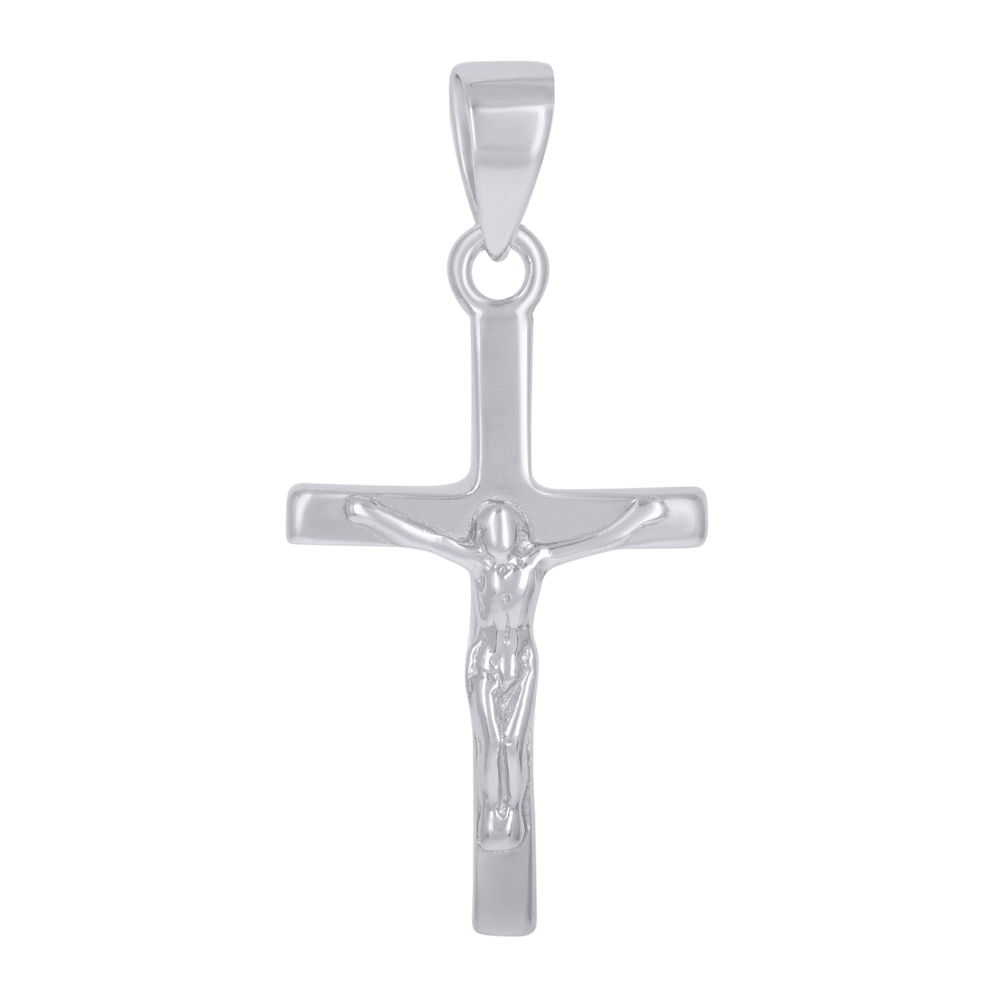 Sterling Silver Unisex Crucifix Cross Religious Charm Pendant
