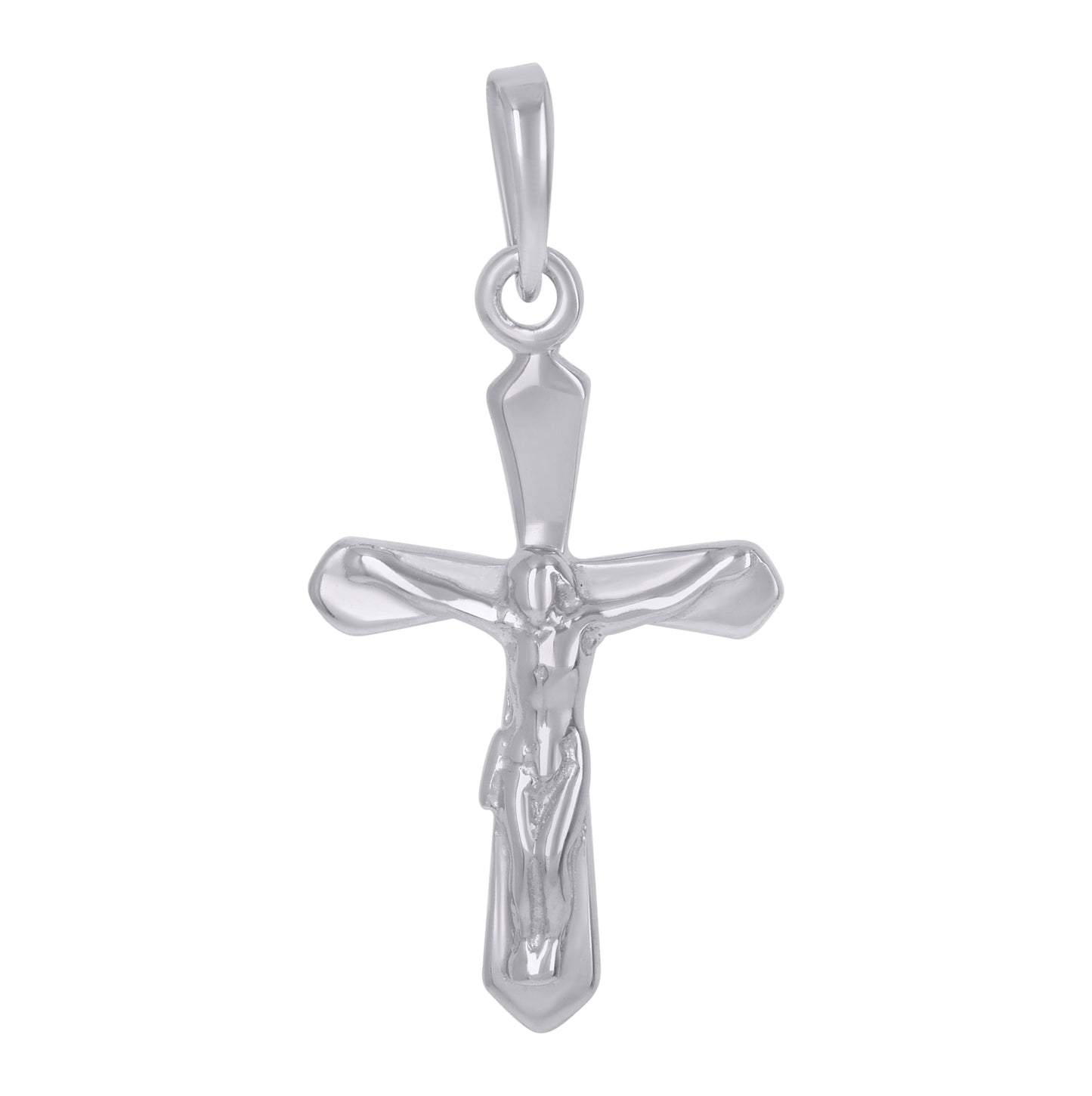 Sterling Silver Unisex Crucifix Cross Religious Charm Pendant