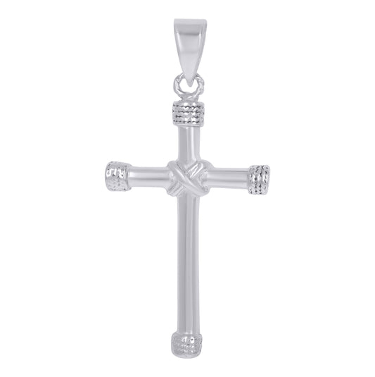 Sterling Silver Unisex Cross Religious Charm Pendant