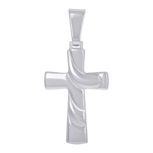 Sterling Silver Unisex Cross Religious Charm Pendant