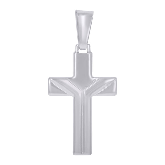 Sterling Silver Unisex Cross Religious Charm Pendant