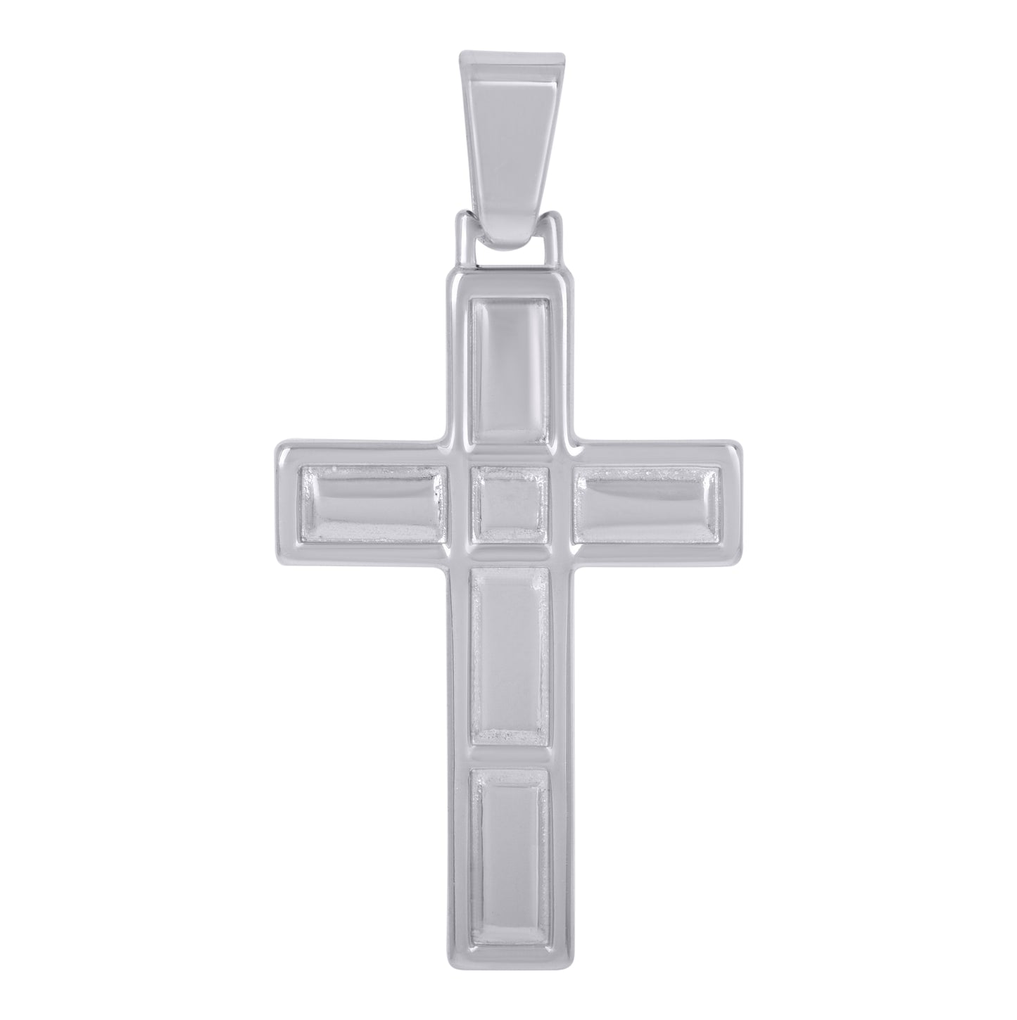 Sterling Silver Unisex Cross Religious Charm Pendant