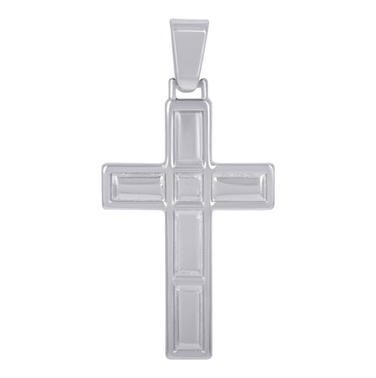 Sterling Silver Unisex Cross Religious Charm Pendant