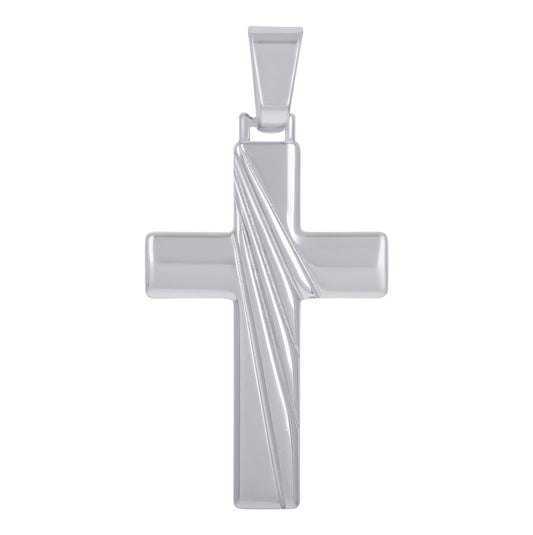 Sterling Silver Unisex Cross Religious Charm Pendant