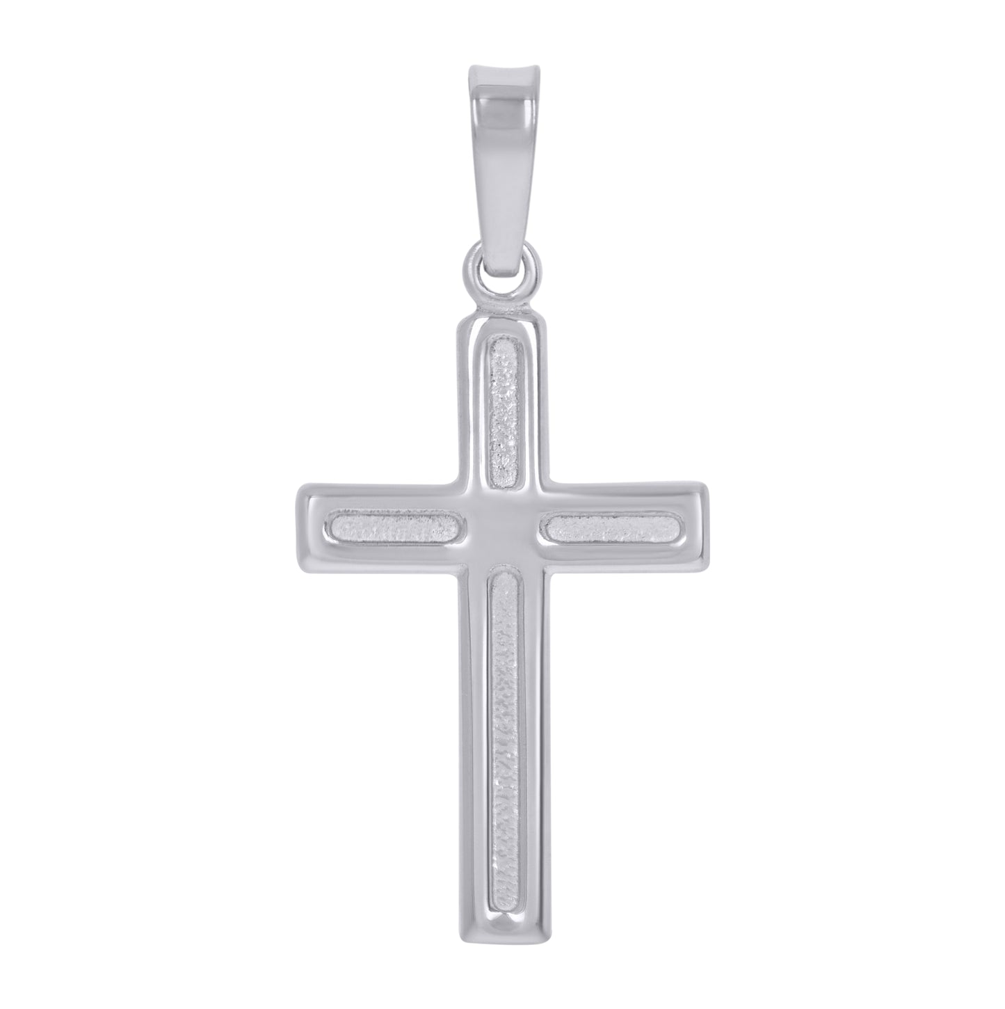 Sterling Silver Unisex Cross Religious Charm Pendant
