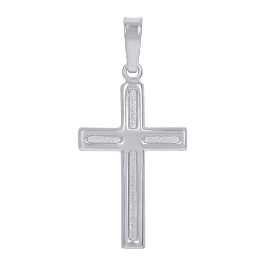 Sterling Silver Unisex Cross Religious Charm Pendant