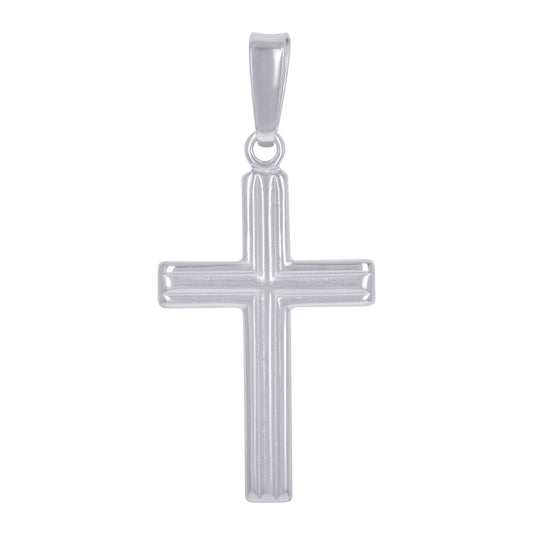 Sterling Silver Unisex Cross Religious Charm Pendant