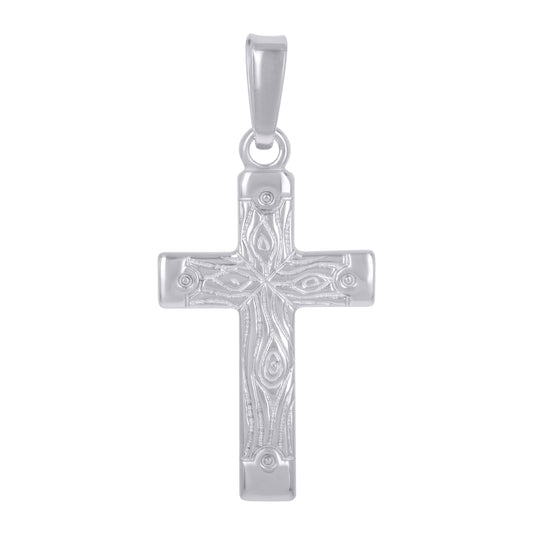 Sterling Silver Unisex Cross Religious Charm Pendant