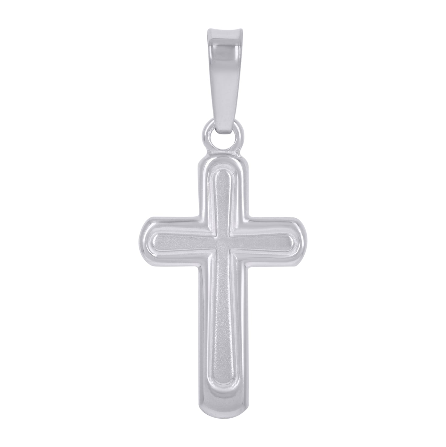 Sterling Silver Unisex Cross Religious Charm Pendant