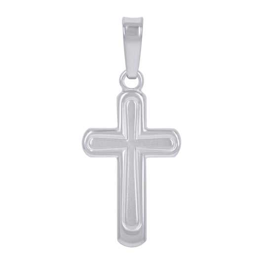 Sterling Silver Unisex Cross Religious Charm Pendant