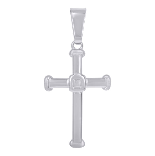 Sterling Silver Unisex Cross Religious Charm Pendant