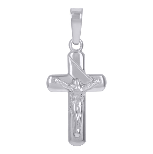Sterling Silver Unisex Crucifix Cross Religious Charm Pendant