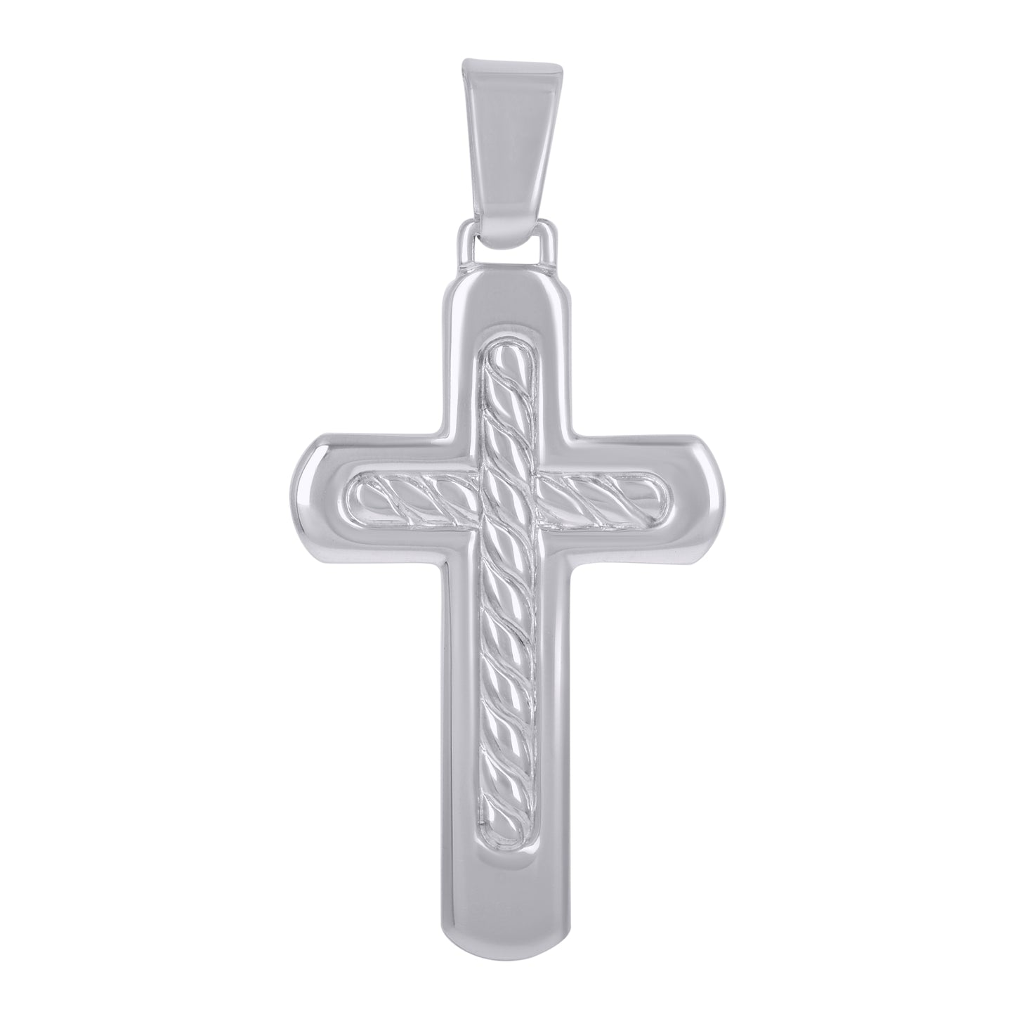 Sterling Silver Unisex Cross Religious Charm Pendant