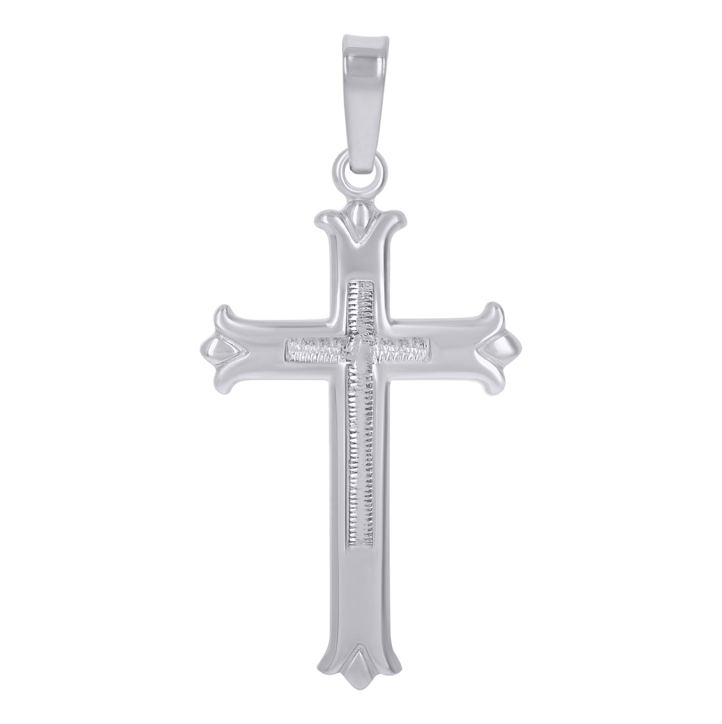 Sterling Silver Unisex Cross Religious Charm Pendant