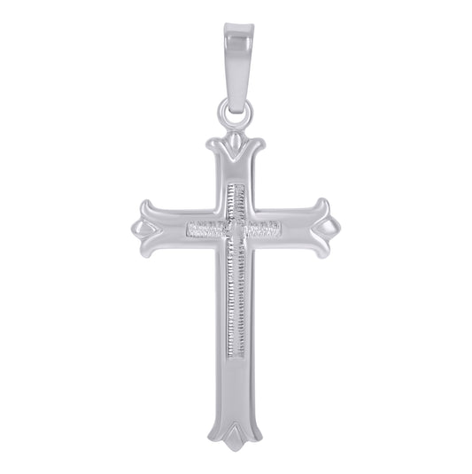 Sterling Silver Unisex Cross Religious Charm Pendant