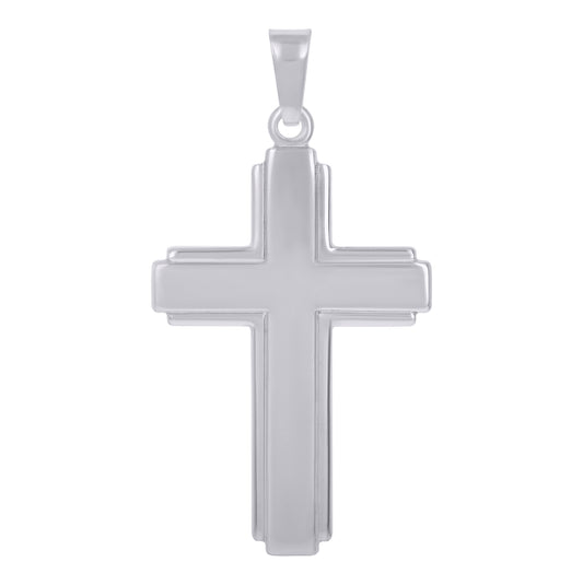 Sterling Silver Unisex Cross Religious Charm Pendant