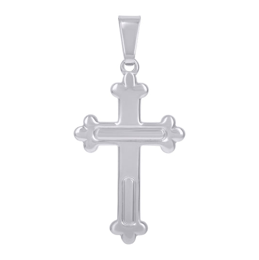 Sterling Silver Unisex Cross Religious Charm Pendant