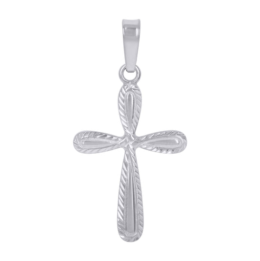 Sterling Silver Unisex Cross Religious Charm Pendant