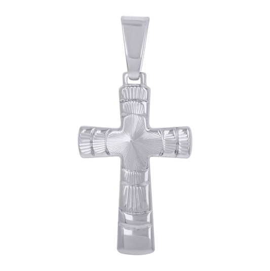 Sterling Silver Unisex Cross Religious Charm Pendant
