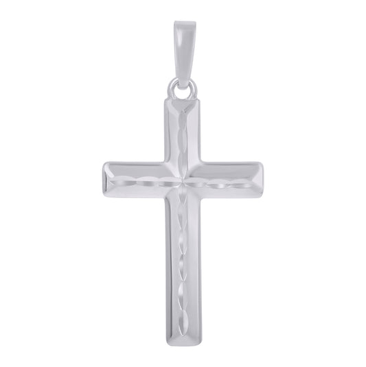 Sterling Silver Unisex Cross Religious Charm Pendant