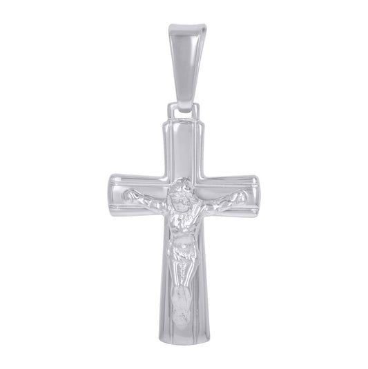 Sterling Silver Unisex Crucifix Cross Religious Charm Pendant