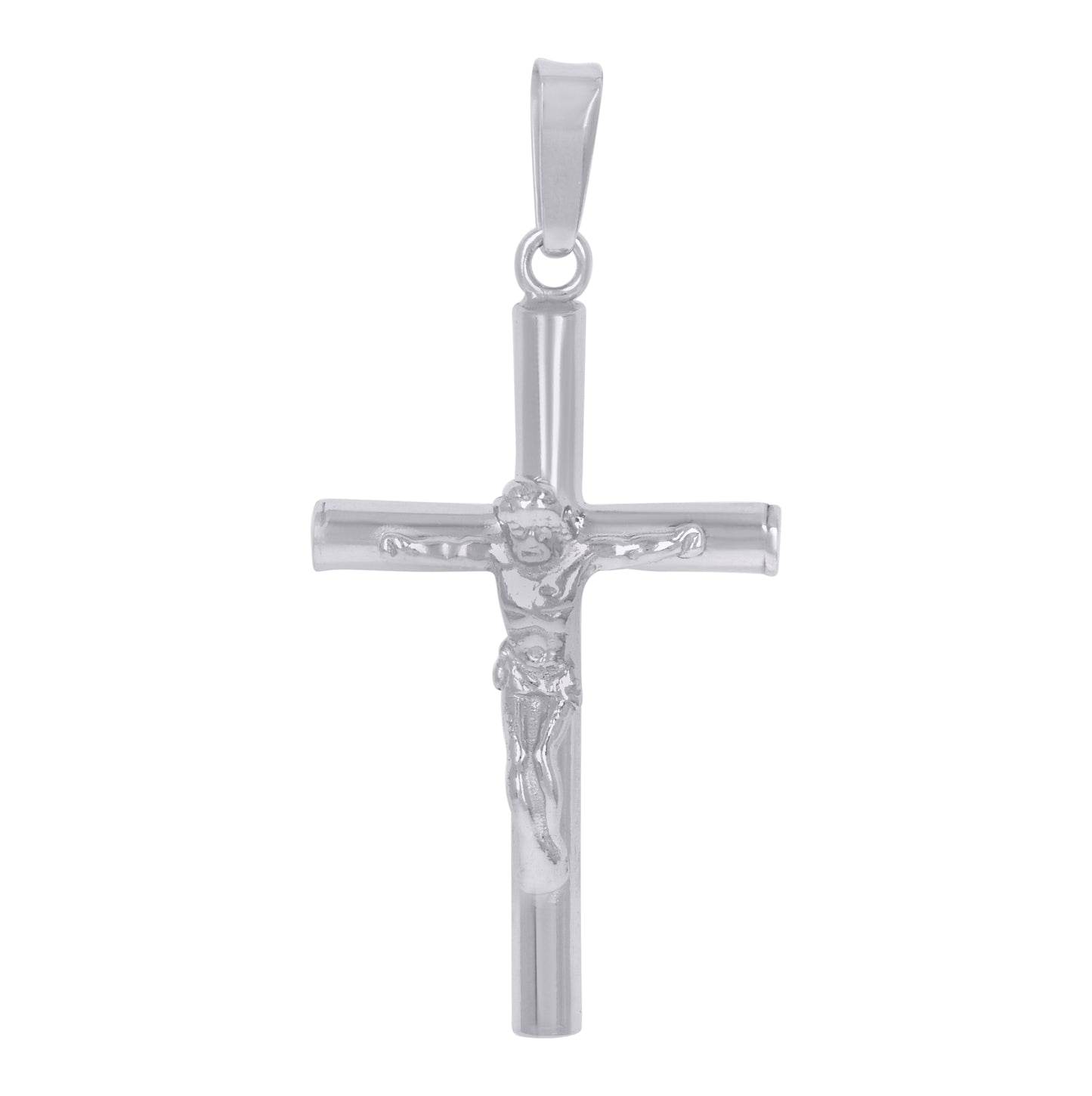 Sterling Silver Unisex Crucifix Cross Religious Charm Pendant