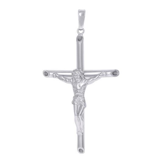 Sterling Silver Unisex Crucifix Cross Religious Charm Pendant