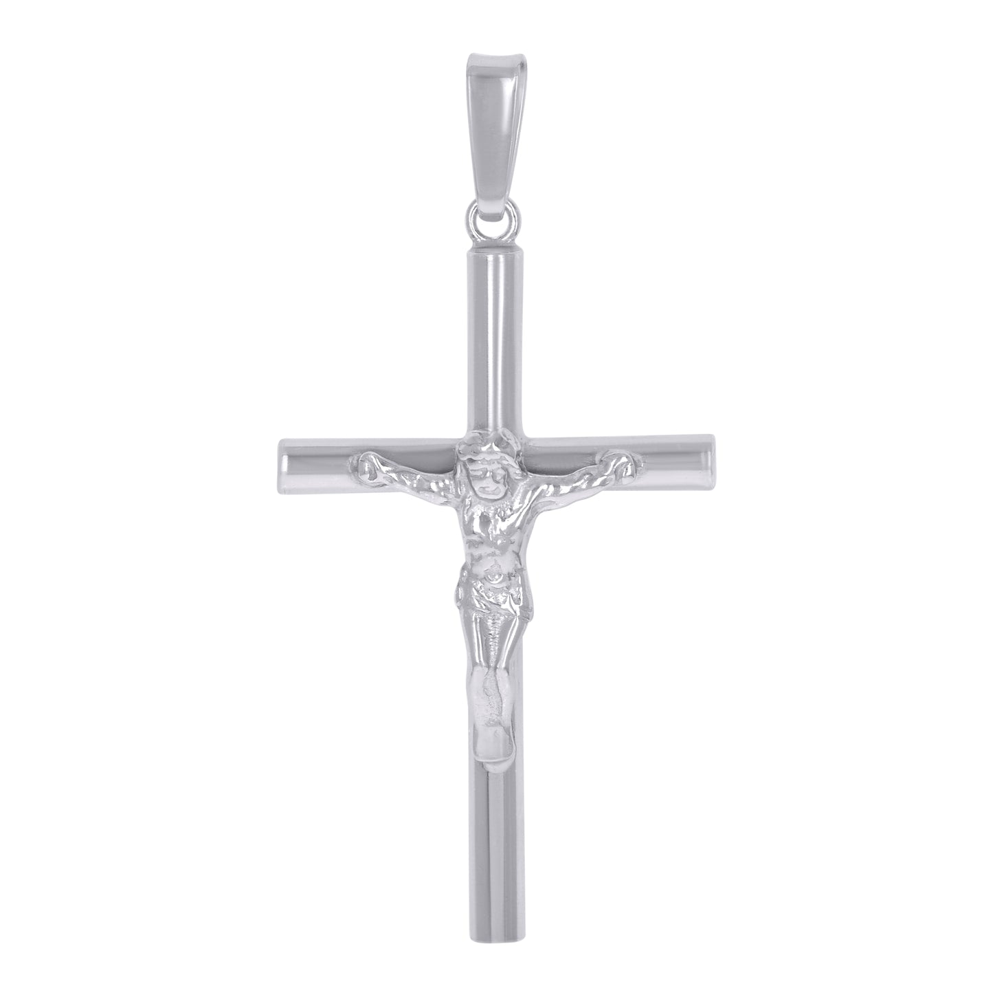 Sterling Silver Unisex Crucifix Cross Religious Charm Pendant