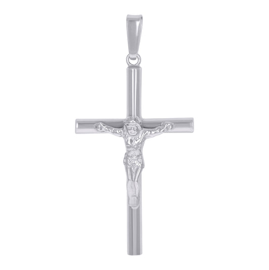 Sterling Silver Unisex Crucifix Cross Religious Charm Pendant