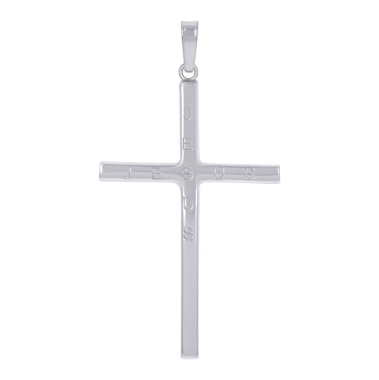 Sterling Silver Unisex Cross Religious Charm Pendant