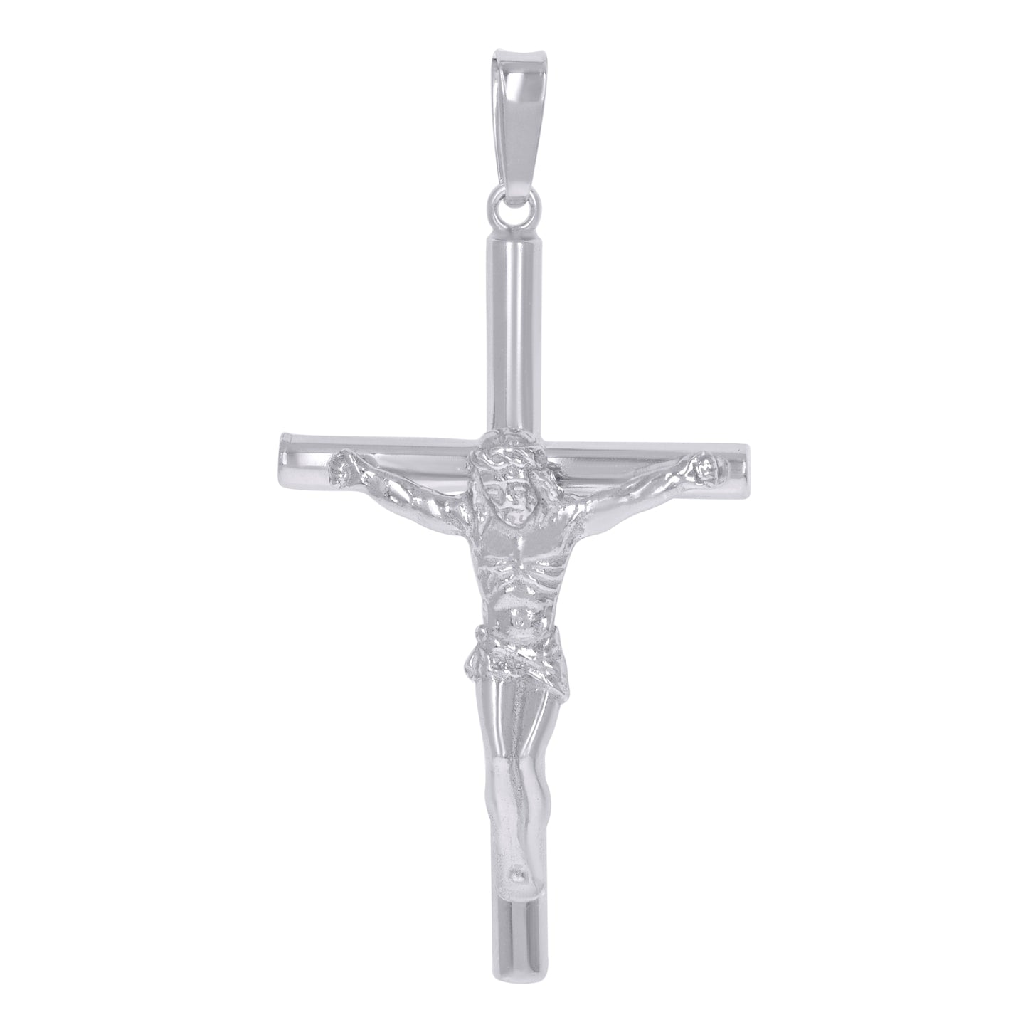 Sterling Silver Unisex Crucifix Cross Religious Charm Pendant