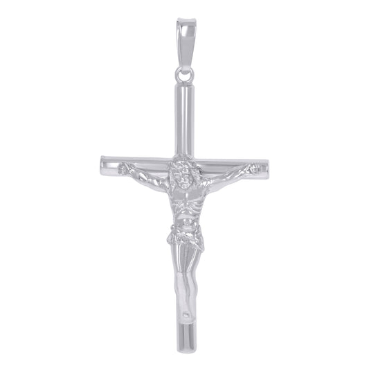 Sterling Silver Unisex Crucifix Cross Religious Charm Pendant