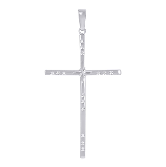 Sterling Silver Unisex Cross Religious Charm Pendant