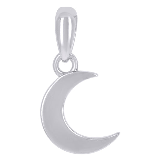 Sterling Silver Unisex Moon Celestial Charm Pendant