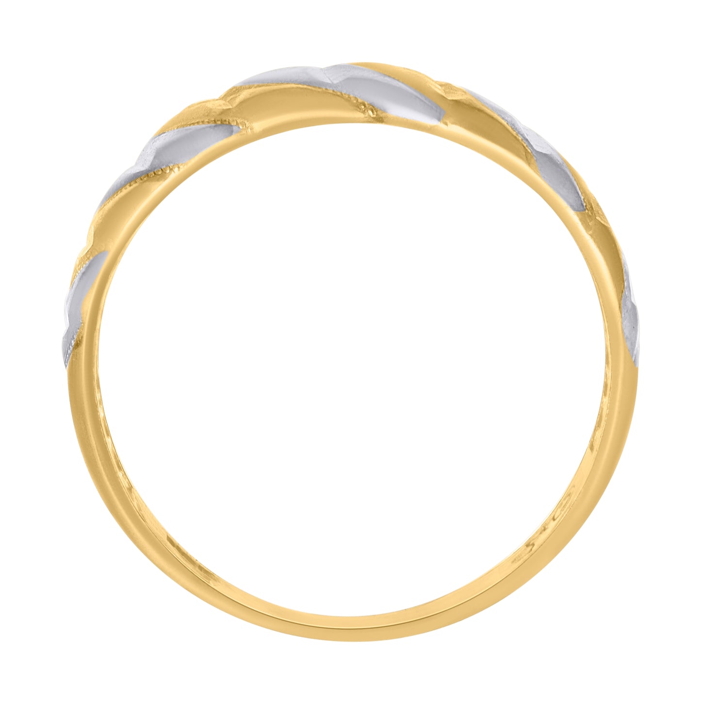10K Two-Tone Gold Womens Fashion Ring