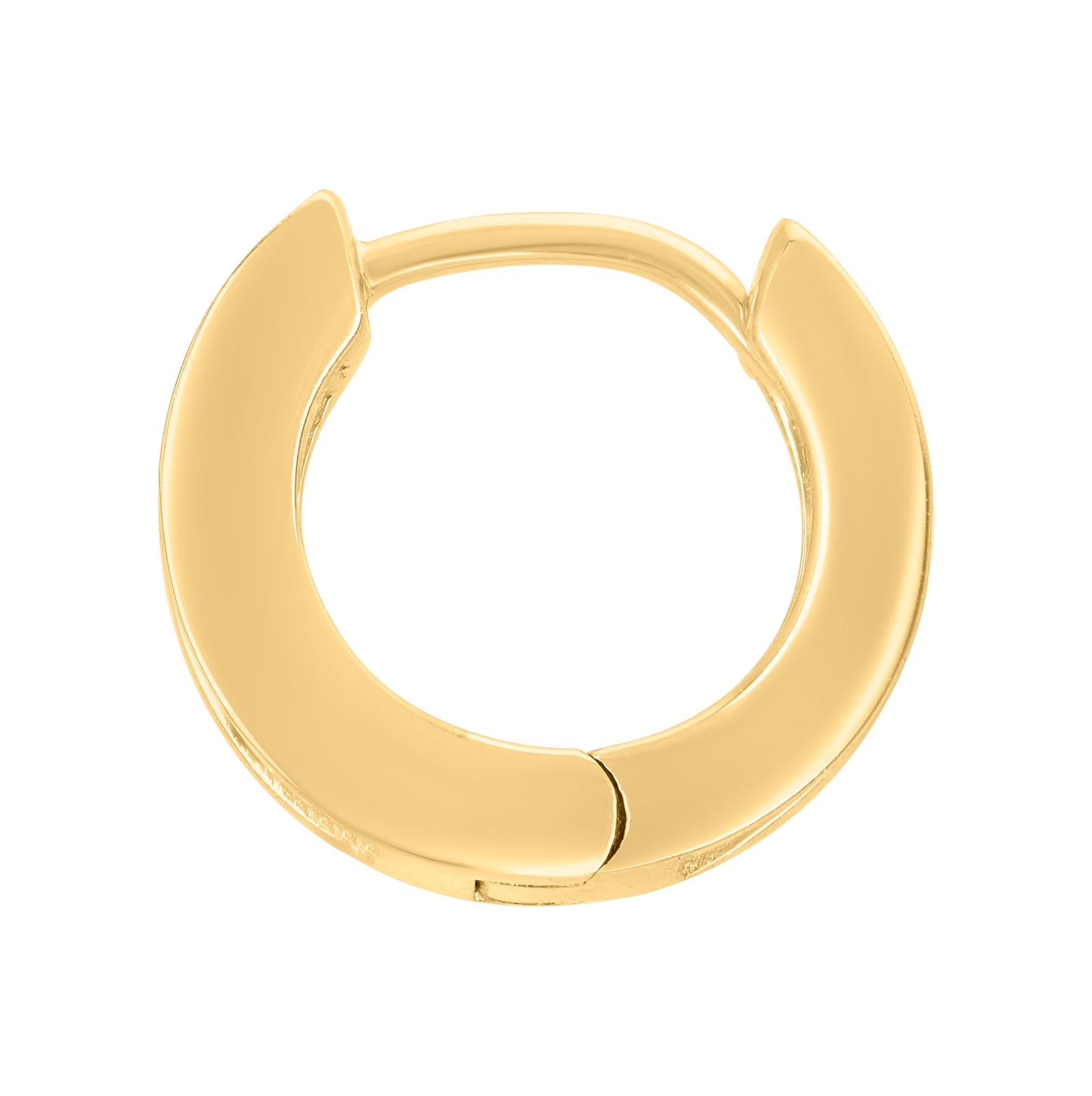 Sterling Silver Or Yellow-Tone Womens Princess-Cut Cubic-Zirconia Single Row Endless Hoop Earrings