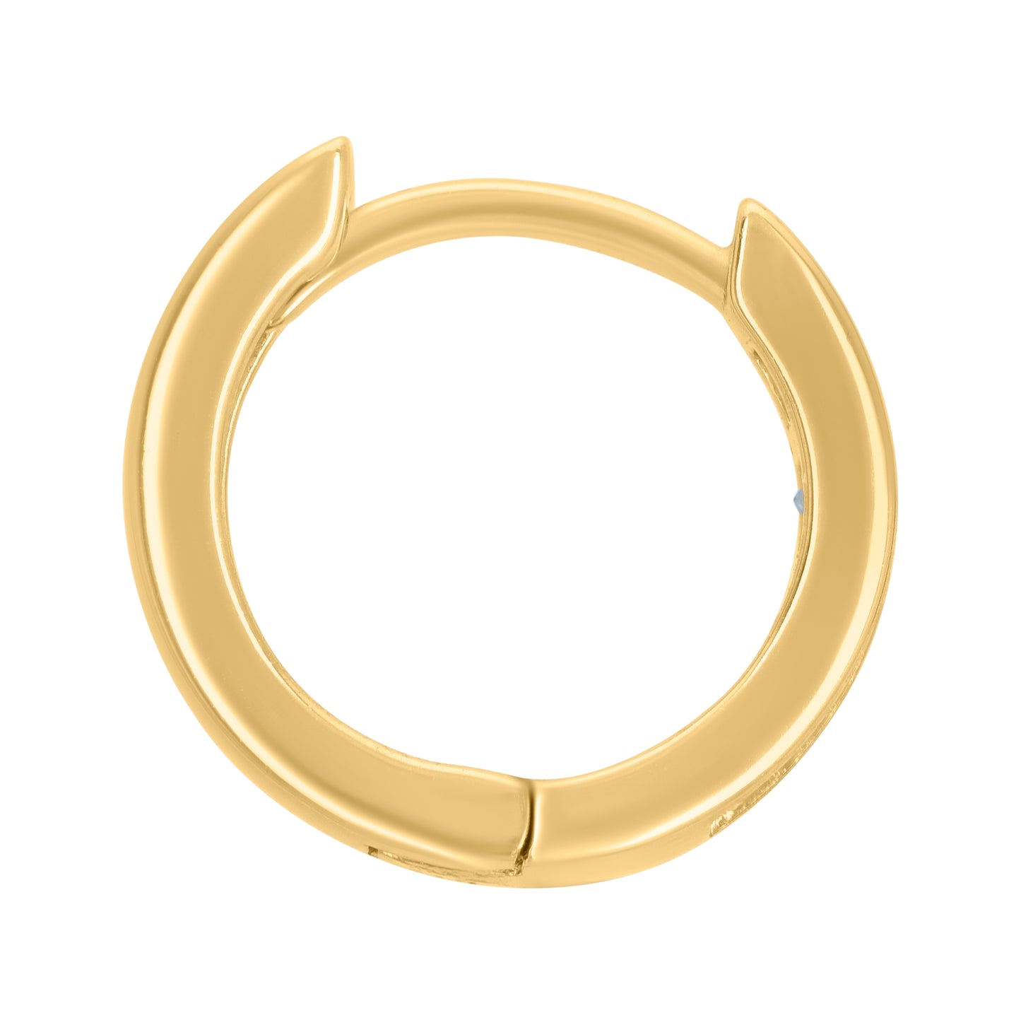 Sterling Silver Or Yellow-Tone Womens Princess-Cut Cubic-Zirconia Single Row Endless Hoop Earrings