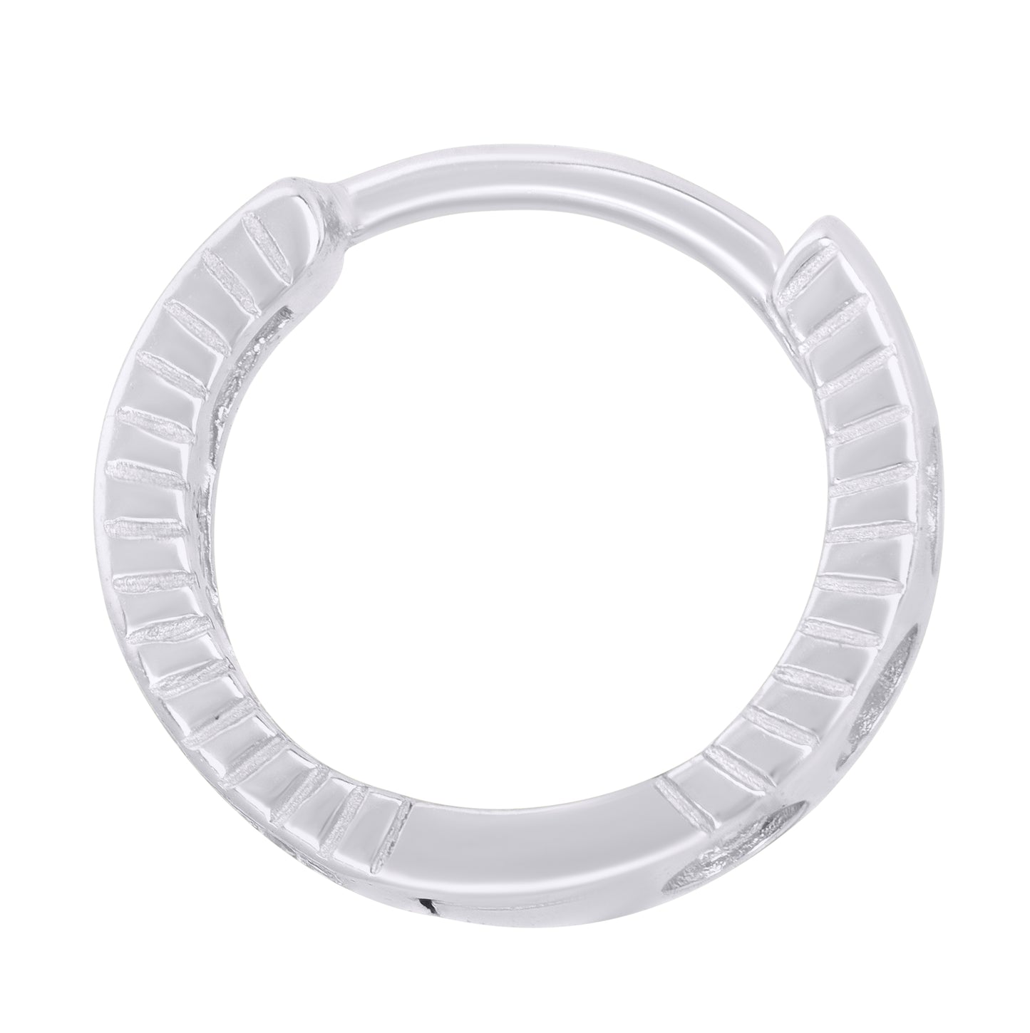 Sterling Silver Or Yellow-Tone Womens Cubic-Zirconia Fashion Endless Hoop Earrings