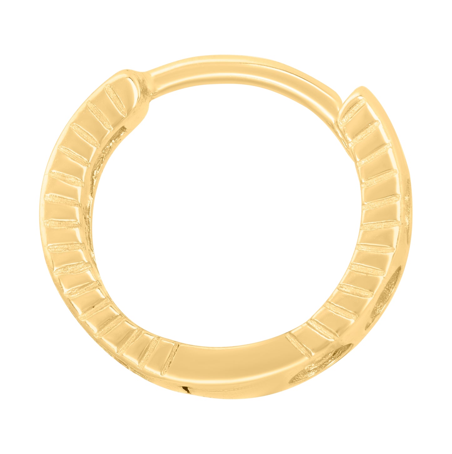 Sterling Silver Or Yellow-Tone Womens Cubic-Zirconia Fashion Endless Hoop Earrings