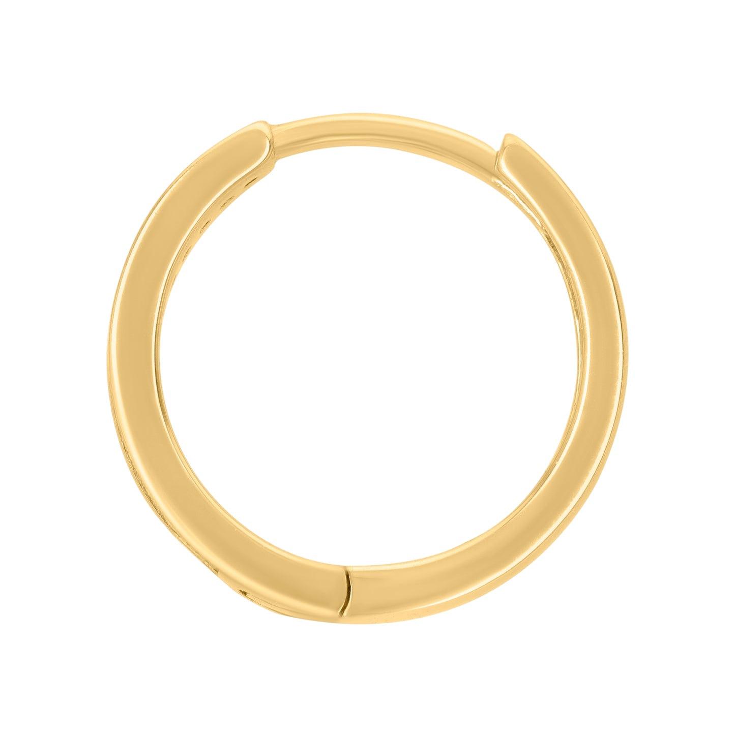 Sterling Silver Or Yellow-Tone Womens Cubic-Zirconia Single Row Endless Hoop Earrings