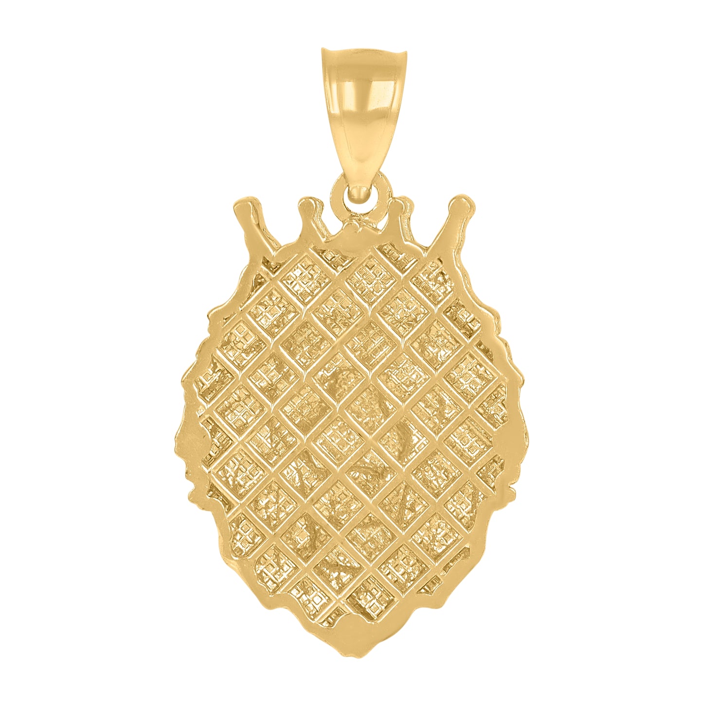 10K Yellow Gold Mens Leo/Lion Animal Zodiac Sign/Wildlife Charm Pendant
