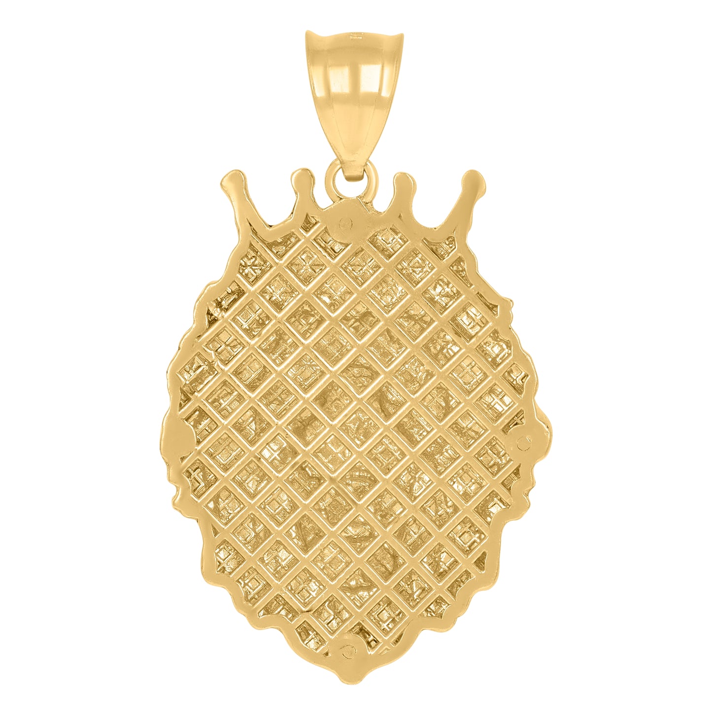 10K Yellow Gold Mens Leo/Lion Animal Zodiac Sign/Wildlife Charm Pendant
