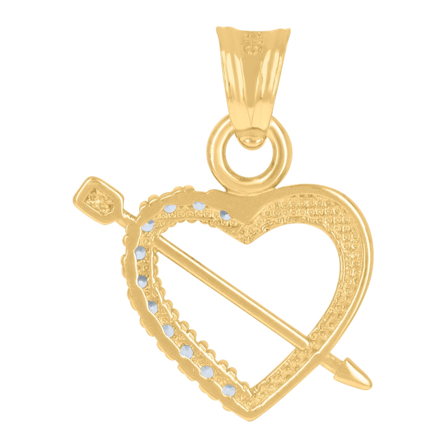 10K Two-Tone Gold Mens Cubic-Zirconia Medallion Guadalupe Religious Charm Pendant