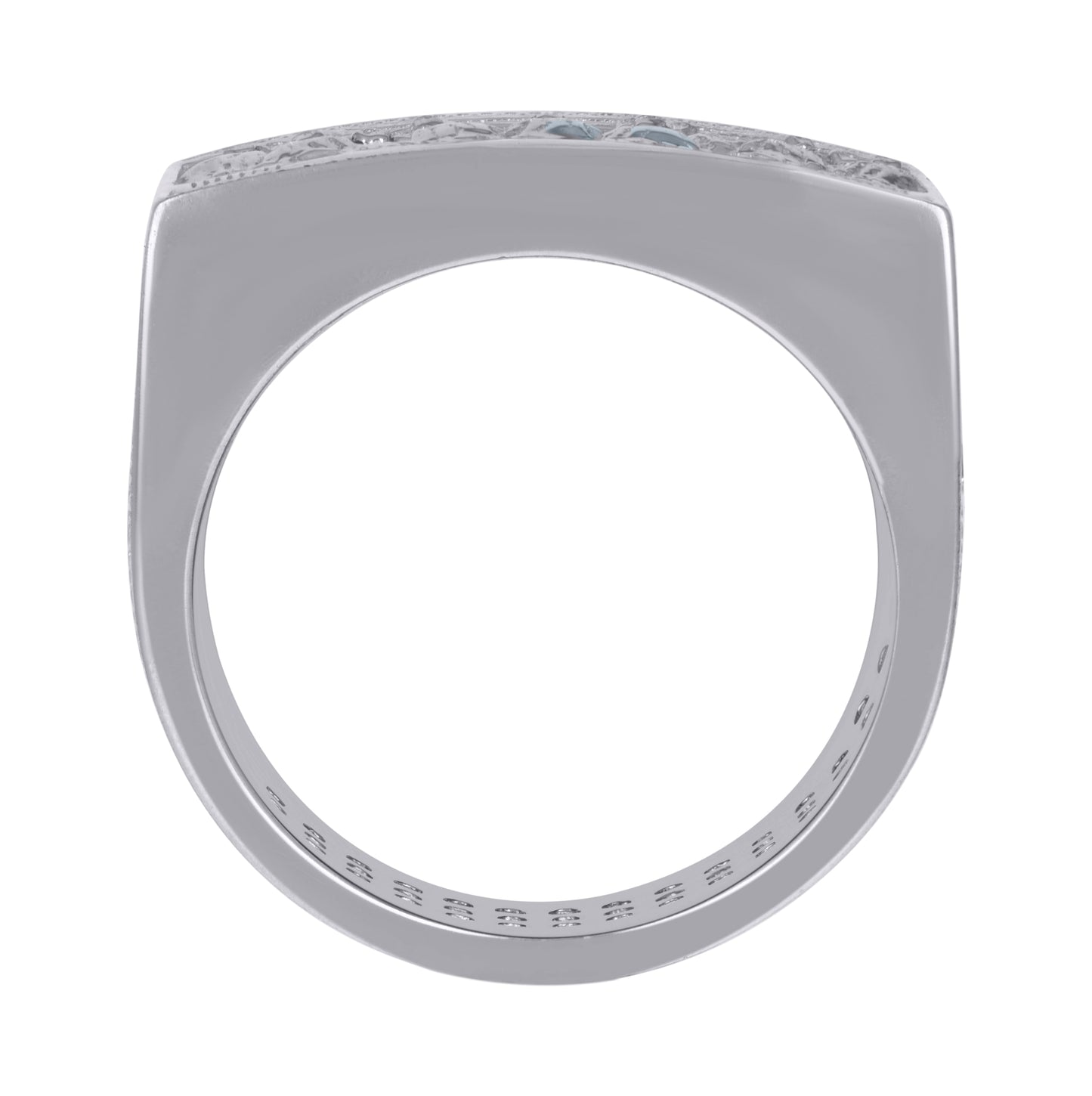 Sterling Silver Mens Cubic-Zirconia Last Supper Religious Bridal Anniversary Wedding Engagement Band Ring