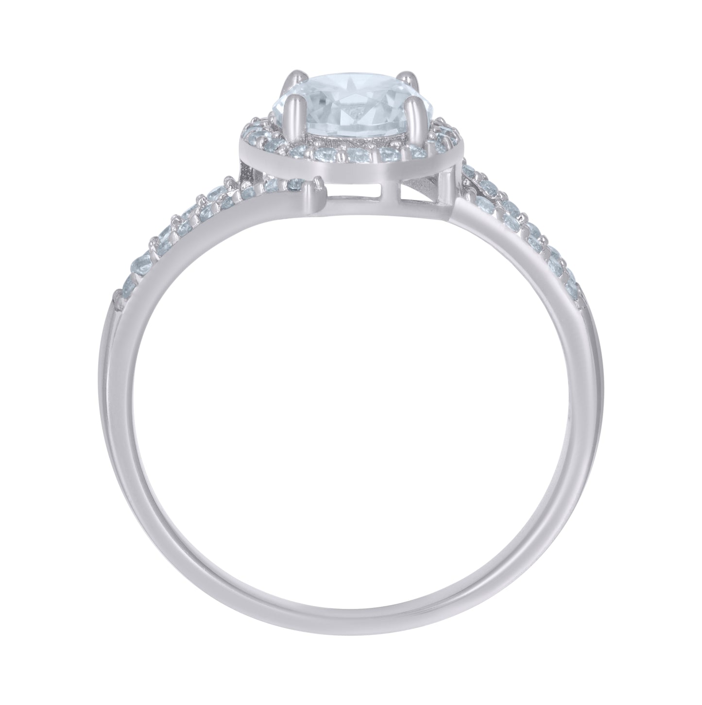 Sterling Silver Women Cubic-Zirconia Fashion Bridal Anniversary Wedding Engagement Band Ring
